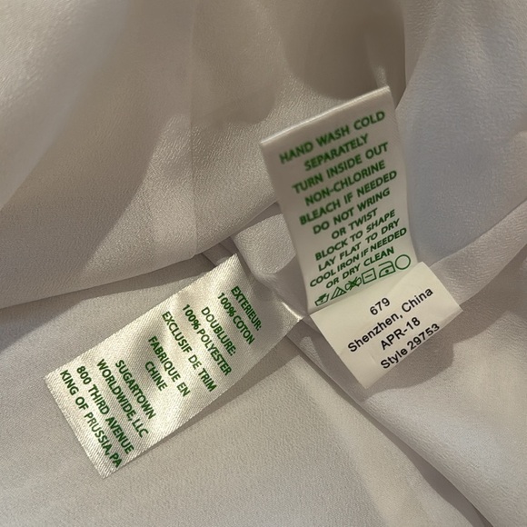 Lilly Pulitzer Trista Resort White Gold Lined Shift Sheath Dress 6 Zip Up NWT - Picture 11 of 17